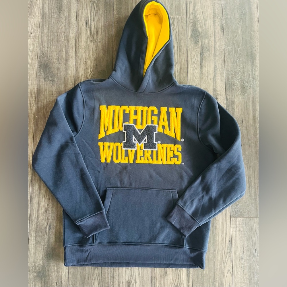Michigan Wolverines Navy & Yellow Hoodie XL NWT